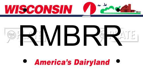RMBRR Wisconsin License Plate