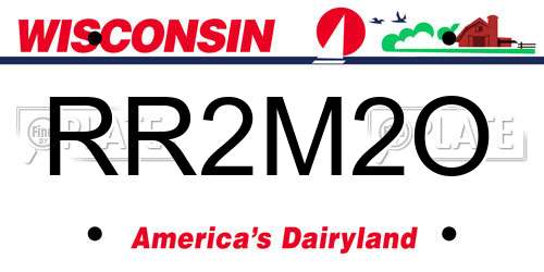 RR2M2O Wisconsin License Plate