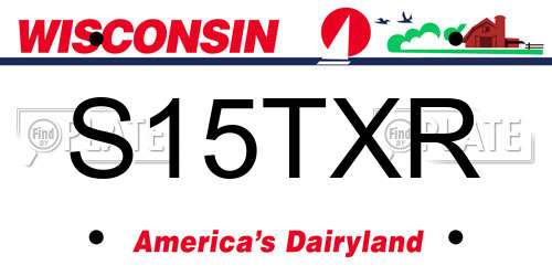 S15TXR Wisconsin License Plate