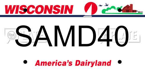 SAMD40 Wisconsin License Plate