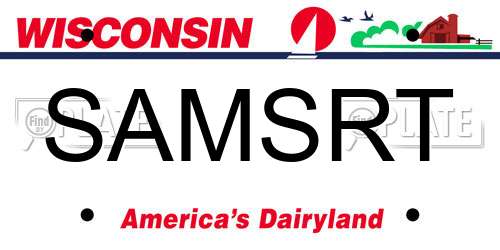 SAMSRT Wisconsin License Plate