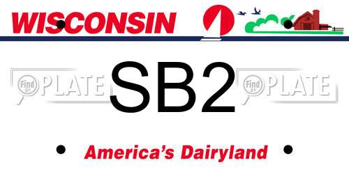 SB2 Wisconsin License Plate