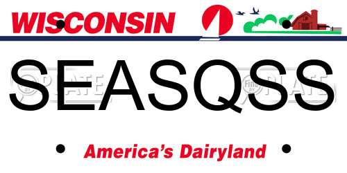SEASQSS Wisconsin License Plate