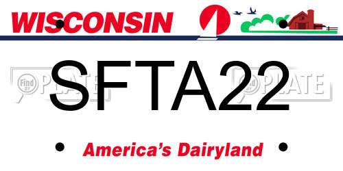 SFTA22 Wisconsin License Plate