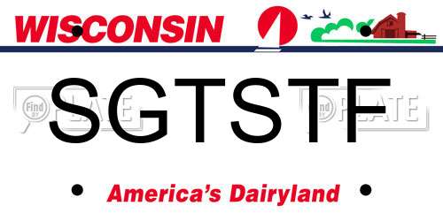 SGTSTF Wisconsin License Plate