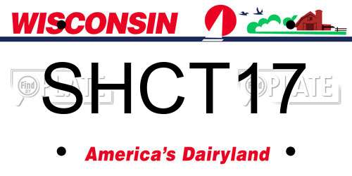 SHCT17 Wisconsin License Plate