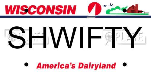 SHWIFTY Wisconsin License Plate