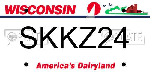 SKKZ24 Wisconsin License Plate