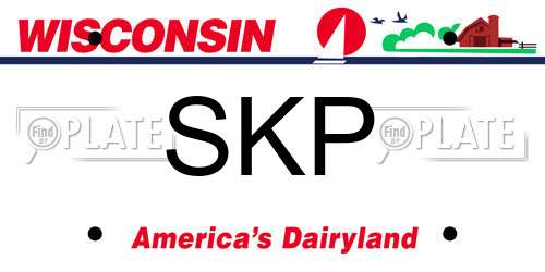 SKP Wisconsin License Plate