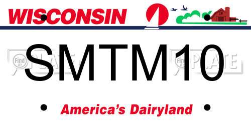 SMTM10 Wisconsin License Plate