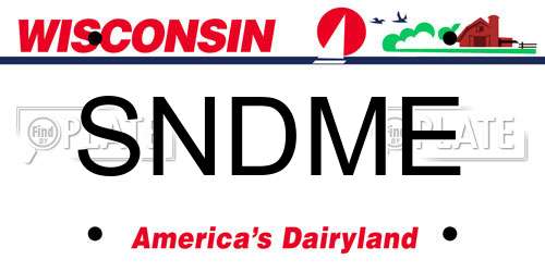 SNDME Wisconsin License Plate