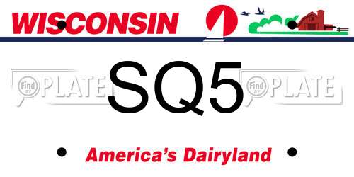 SQ5 Wisconsin License Plate