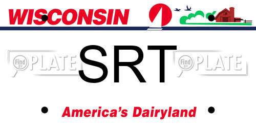 SRT Wisconsin License Plate
