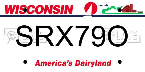 SRX79O Wisconsin License Plate