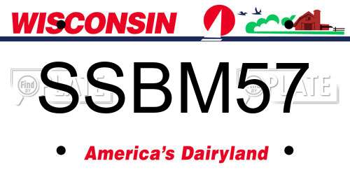 SSBM57 Wisconsin License Plate