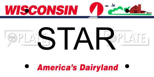 STAR Wisconsin License Plate
