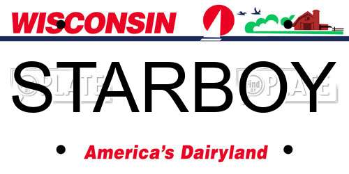 STARBOY Wisconsin License Plate