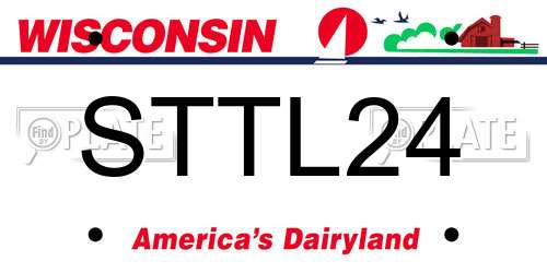 STTL24 Wisconsin License Plate