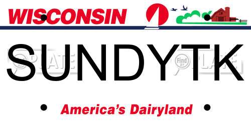 SUNDYTK Wisconsin License Plate