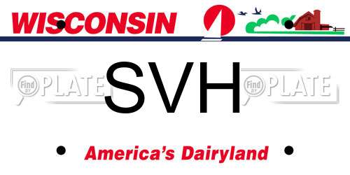 SVH Wisconsin License Plate