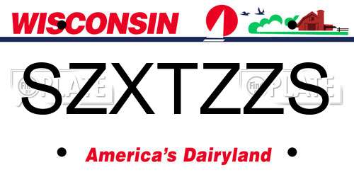 SZXTZZS Wisconsin License Plate