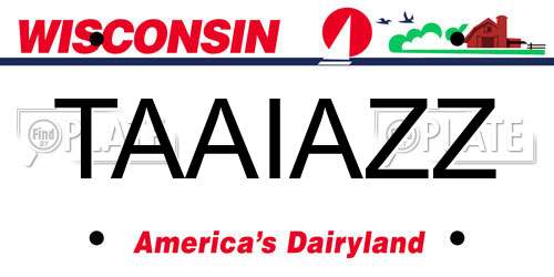 TAAIAZZ Wisconsin License Plate