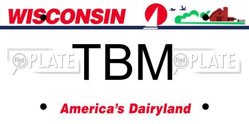 TBM Wisconsin License Plate