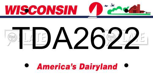 TDA2622 Wisconsin License Plate