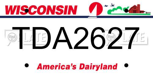 TDA2627 Wisconsin License Plate