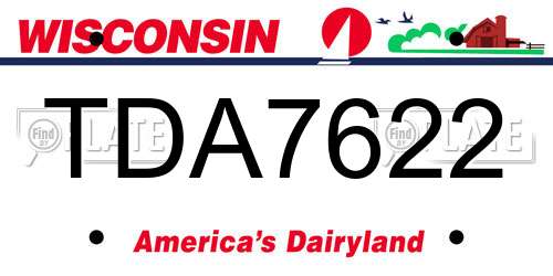 TDA7622 Wisconsin License Plate