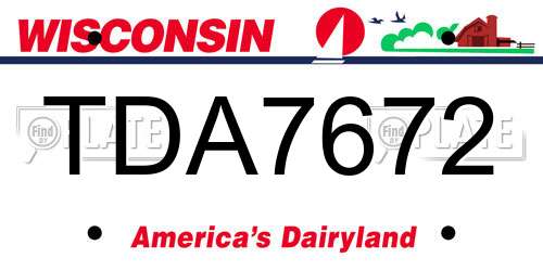 TDA7672 Wisconsin License Plate