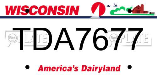TDA7677 Wisconsin License Plate