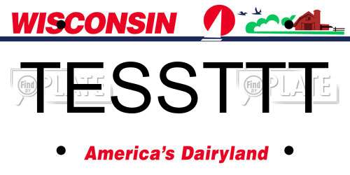 TESSTTT Wisconsin License Plate