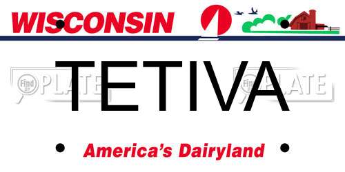 TETIVA Wisconsin License Plate