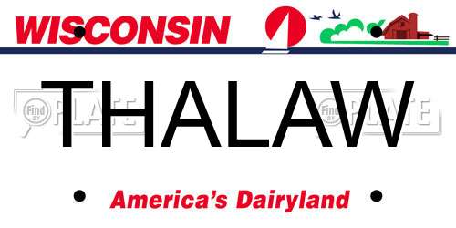 THALAW Wisconsin License Plate