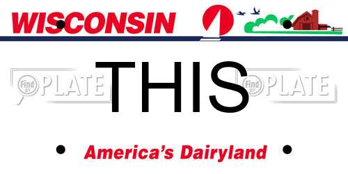 THIS Wisconsin License Plate