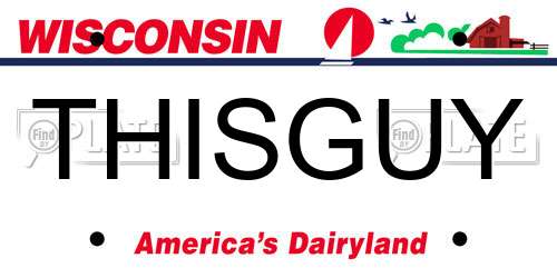 THISGUY Wisconsin License Plate