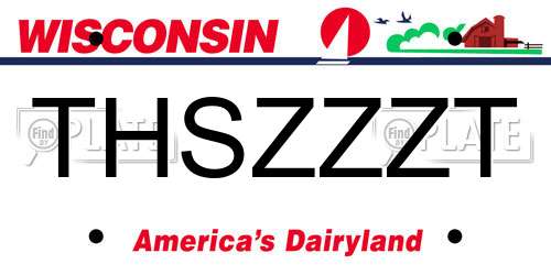 THSZZZT Wisconsin License Plate