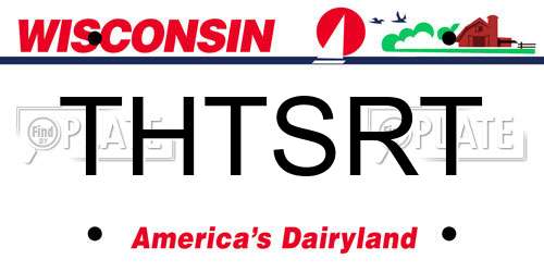 THTSRT Wisconsin License Plate