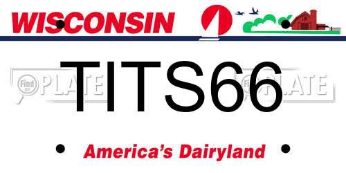 TITS66 Wisconsin License Plate