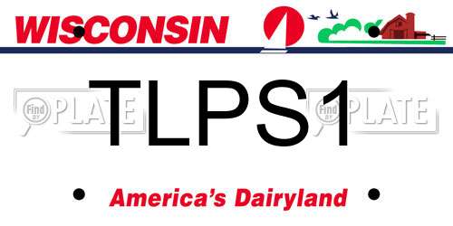 TLPS1 Wisconsin License Plate