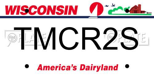 TMCR2S Wisconsin License Plate