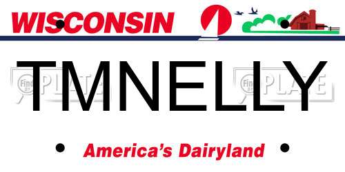 TMNELLY Wisconsin License Plate
