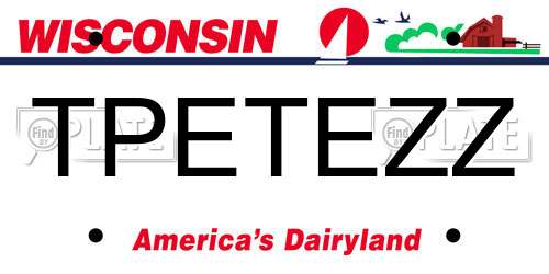 TPETEZZ Wisconsin License Plate