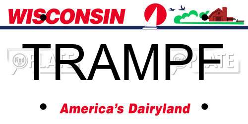 TRAMPF Wisconsin License Plate