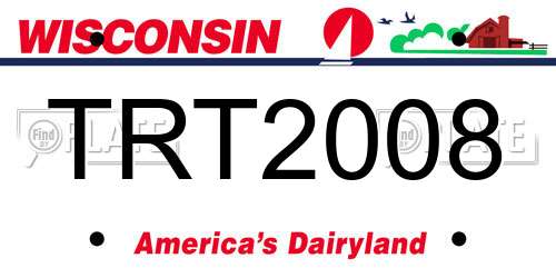 TRT2008 Wisconsin License Plate