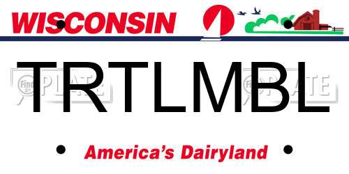 TRTLMBL Wisconsin License Plate
