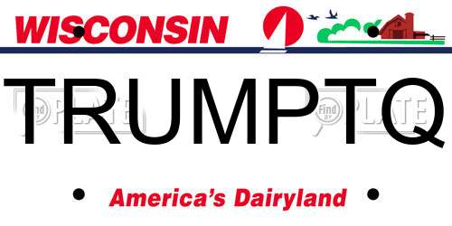 TRUMPTQ Wisconsin License Plate