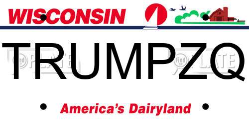TRUMPZQ Wisconsin License Plate
