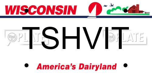 TSHVIT Wisconsin License Plate